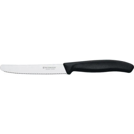 Victorinox 6.7833 nôž na zeleninu, zúbkovaný, čierny