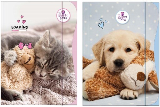 Leporelo s gumičkou, A4, lakované DOG CAT Dog Cat Beniamin
