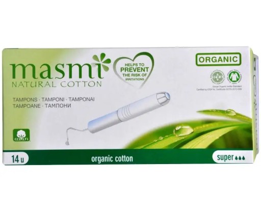 Masmi 100% BIO tampóny obyčajné (s aplikátorom) 16 ks
