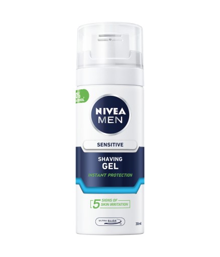 Nivea Men Sensitive upokojujúci gél na holenie MINI 30ml