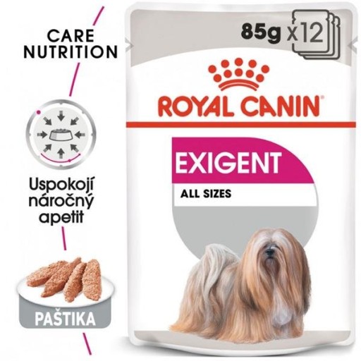 Mokré krmivo pre vyberavých psov Paštéta Royal Canin Exigent 85g