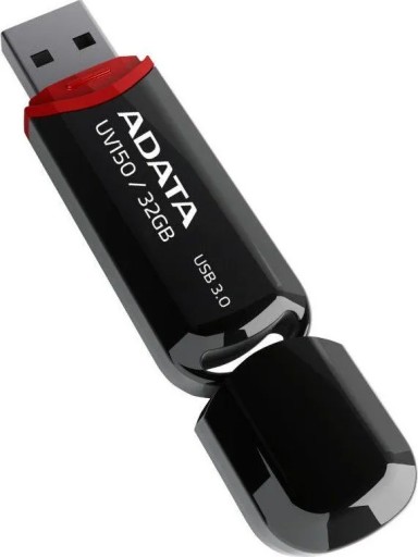 ADATA UV150 32 GB PENDRIVE USB 3.0 +90 MB/s ČIERNA