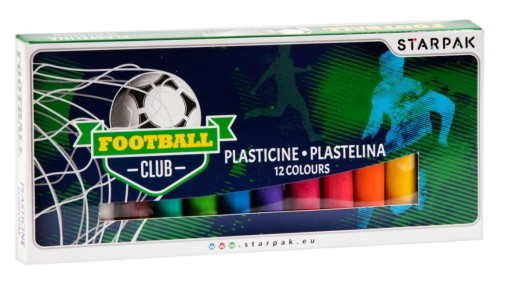 Plastelína 12 farieb Futbal STARPAK