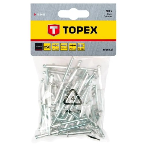 Topex 43E403 12,5 mm 50 ks TOPEX 5902062020208