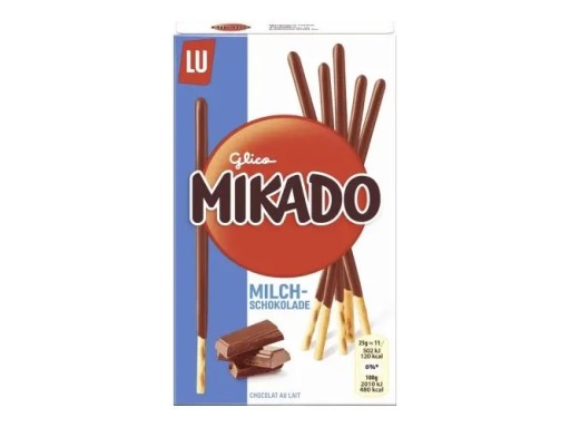 Mikádo tyčinky s mliečnou čokoládou 75g