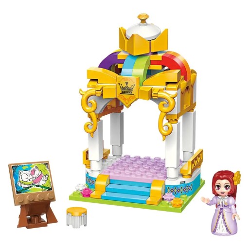 Qman 32011-4 PRINCEZNÁ LEAH Altánok s dúhovým zámkom