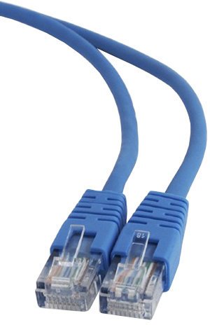 Patchcord GEMBIRD RJ45 sieťový kábel cat.5e 0,5M modrý