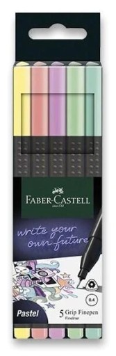 Grip 2010 Faber Castell jemné linky, pastelové, 5 farieb
