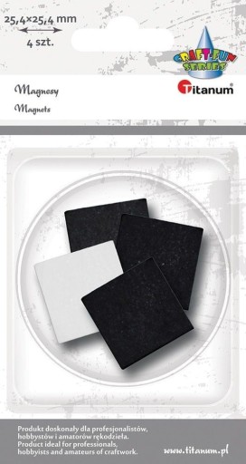 Štvorcové čierne kreatívne samolepiace magnety