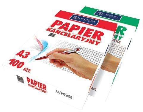 Kancelársky papier A3 v rade Interduk pre kanceláriu vedeckej práce, 100 listov