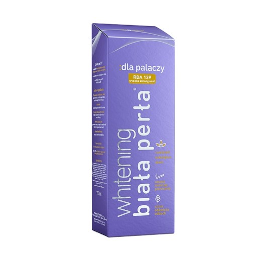 Biela perla zubná pasta pre fajčiarov, 75 ml