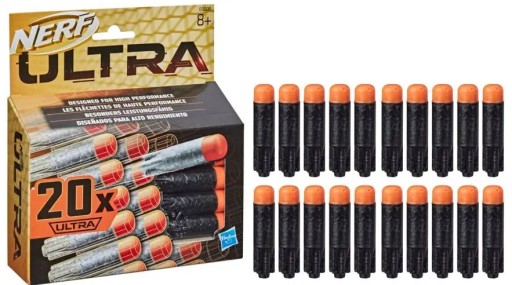 HASBRO NERF ULTRA šípky originálne náboje, strelivo 20 ks E6600