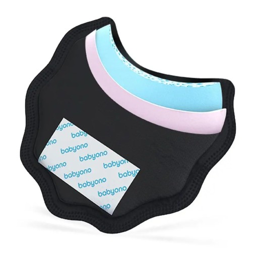 BabyOno Natural Nursing Dojčiace podložky Black 24 ks