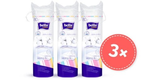 Bella Kozmetické tampóny okrúhle 80x2 + 80 ks.