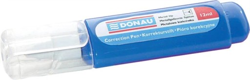 DONAU korektorové pero 12ml, kovový hrot, guma