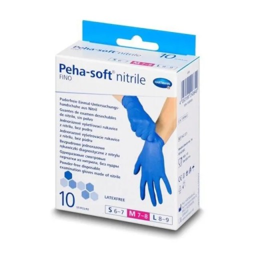 Nitrilové rukavice, veľkosť L, 10 ks