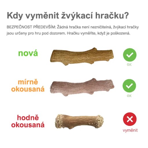 Hračka pre psa Deerhorn - veľkosť XSmall