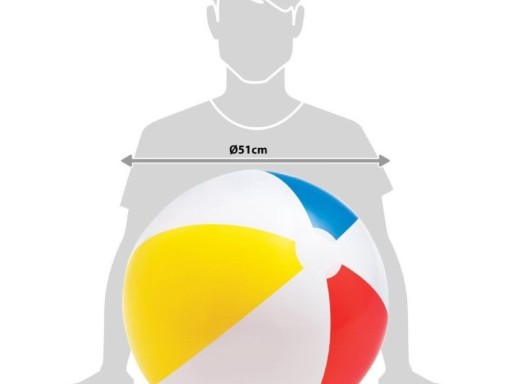 Intex nafukovacia plážová lopta 51 cm 59020
