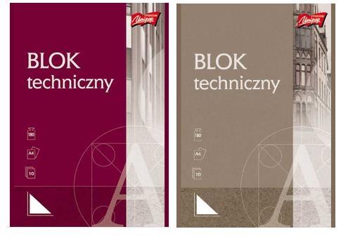Technický blok A4 biely UNIPAP