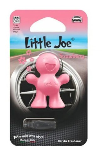 Little Joe 3D osviežovač vzduchu do auta, vôňa jahôd, ružový prieduch
