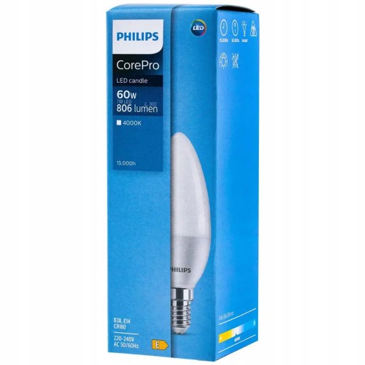 E14 B38 LED žiarovka 7W 4000K CorePro ND PHILIPS