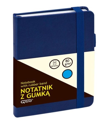 Veľký zápisník A6 s kockovaným vzorom