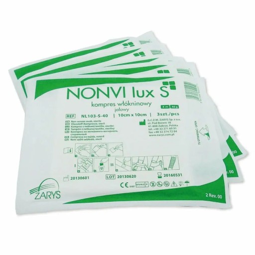 KOMPRESNÝ STERILNÝ MERAČ OBRYS NONVI lux S OBLIEK 7,5 x 7,5 cm 125 ks.