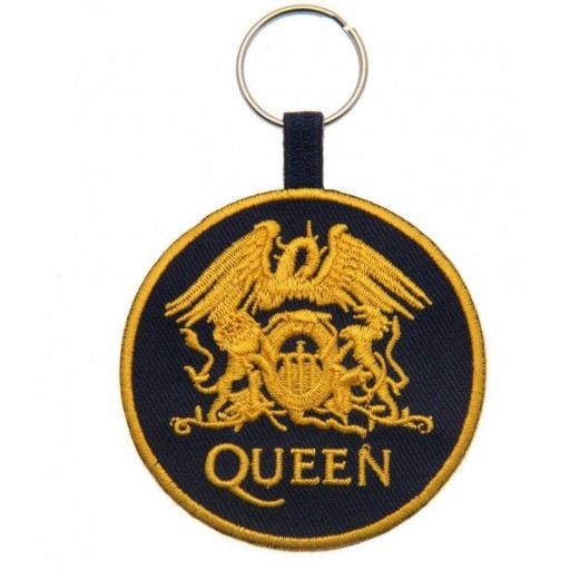 Tkaná kľúčenka pre fanúšika hudobného loga Queen