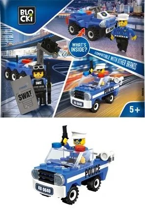 Klocki Blocki MyPolice Saszetka - Policajné auto