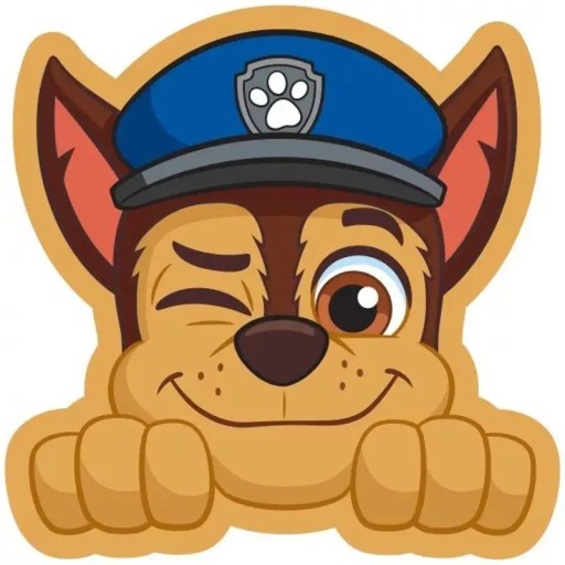 Vankúš v tvare psa Chase od Nickelodeon's Paw Patrol
