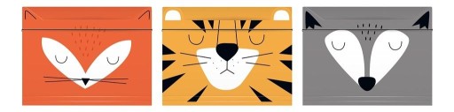 CHLAPCI A5 KRESLENIE S GUMA, TIGER (14604)