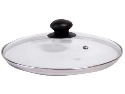 Sklenená pokrievka na panvicu s priemerom 18 cm