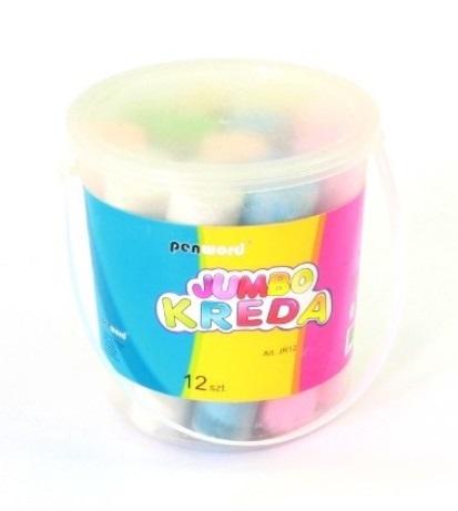 ROUND JUMBO ROAD CHALK 12 ks. V JR12 PENWORD BUCKET