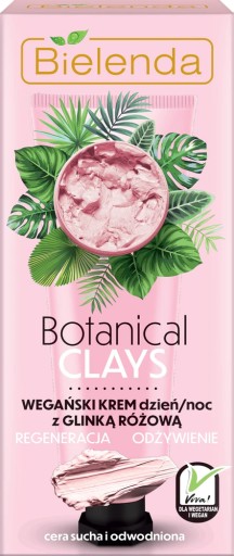 Bielenda Botanical Clays krém s ružovým ílom