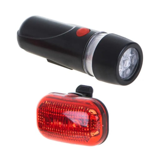 Lampa na osvetlenie bicykla, LED svetlo na bicykel, predné a zadné, sada na batérie