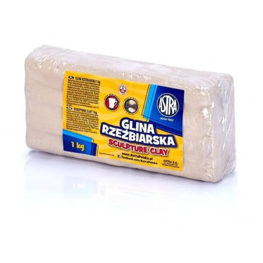 Astra sochárska hlina 1 kg svetlo béžová