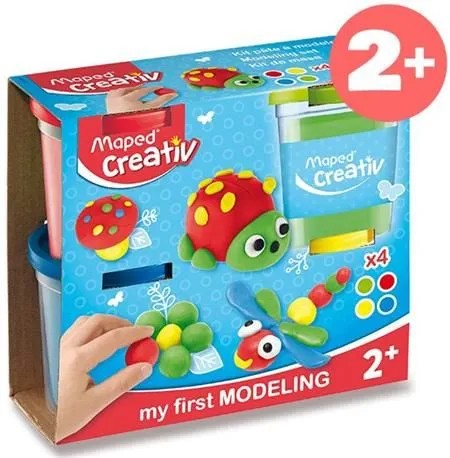 MAPOVANÁ KREATÍVNA PLASTOVÁ HMOTA 4x120g