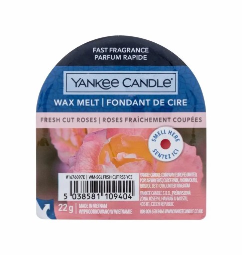 Vosk s vôňou Yankee Candle Fresh Cut Roses