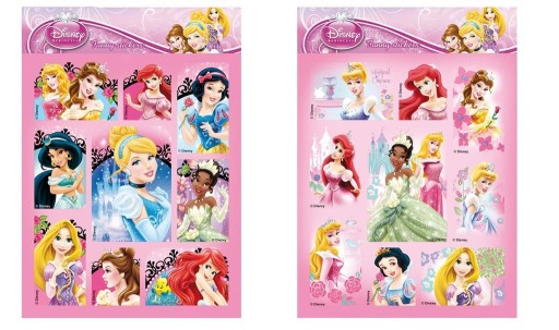DERFORM DISNEY NÁLEPKY PRE DETI PRINCEZNÉ