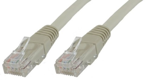 MicroConnect U/UTP CAT6 0,50M biely plochý