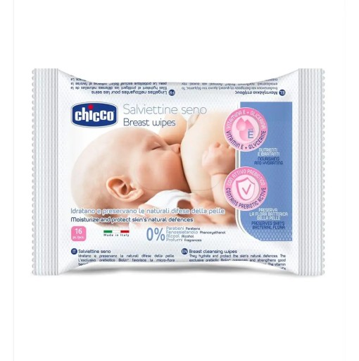 Utierky na starostlivosť o prsia 16 ks Chicco
