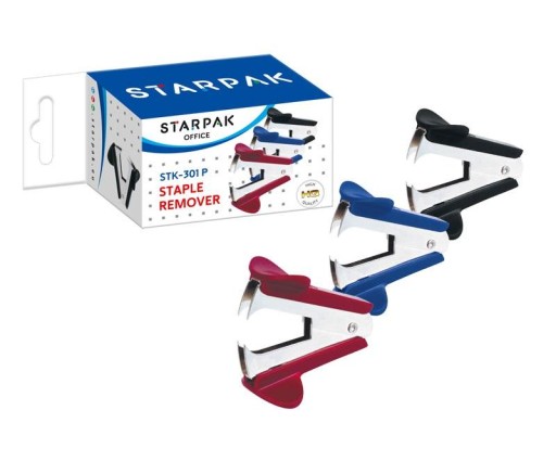 STARPAK 447902 odstraňovač sponiek bordovej farby
