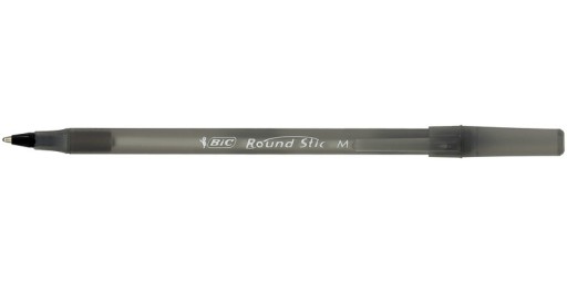 BIC BALLPOINT 1,0 mm okrúhla palica M čierna 10 ks