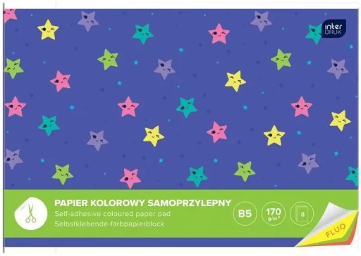 Farebný papierový zápisník B5 FLUO INTERPRINT