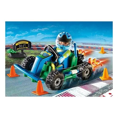PLAYMOBIL70292 PRETEKY GO-KART KUŽELÍK PRETEKOV NA GOKART VODIČA