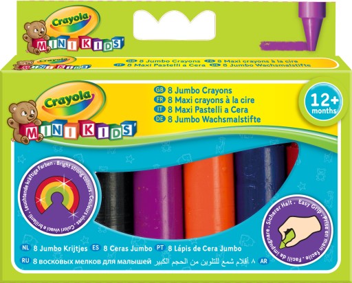 8 kusov pasteliek Mini Kids Crayola