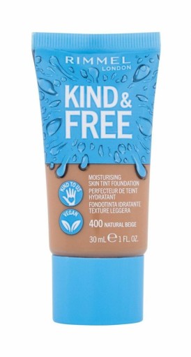 Rimmel Kind&Free 400 Natural Beige hydratačný základ na tvár 30 ml
