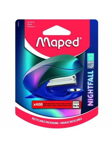 Mini zošívačka Maped Nightfall 5-listový blister