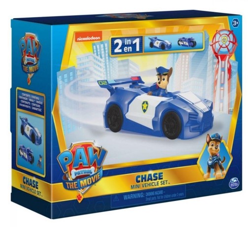 FILM PAW PATROL CHASE POLICAJNÝ AUTOMOTOR 2V1 + OBRÁZOK