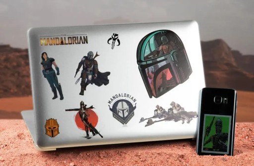 Sada samolepiek Star Wars Mandalorian